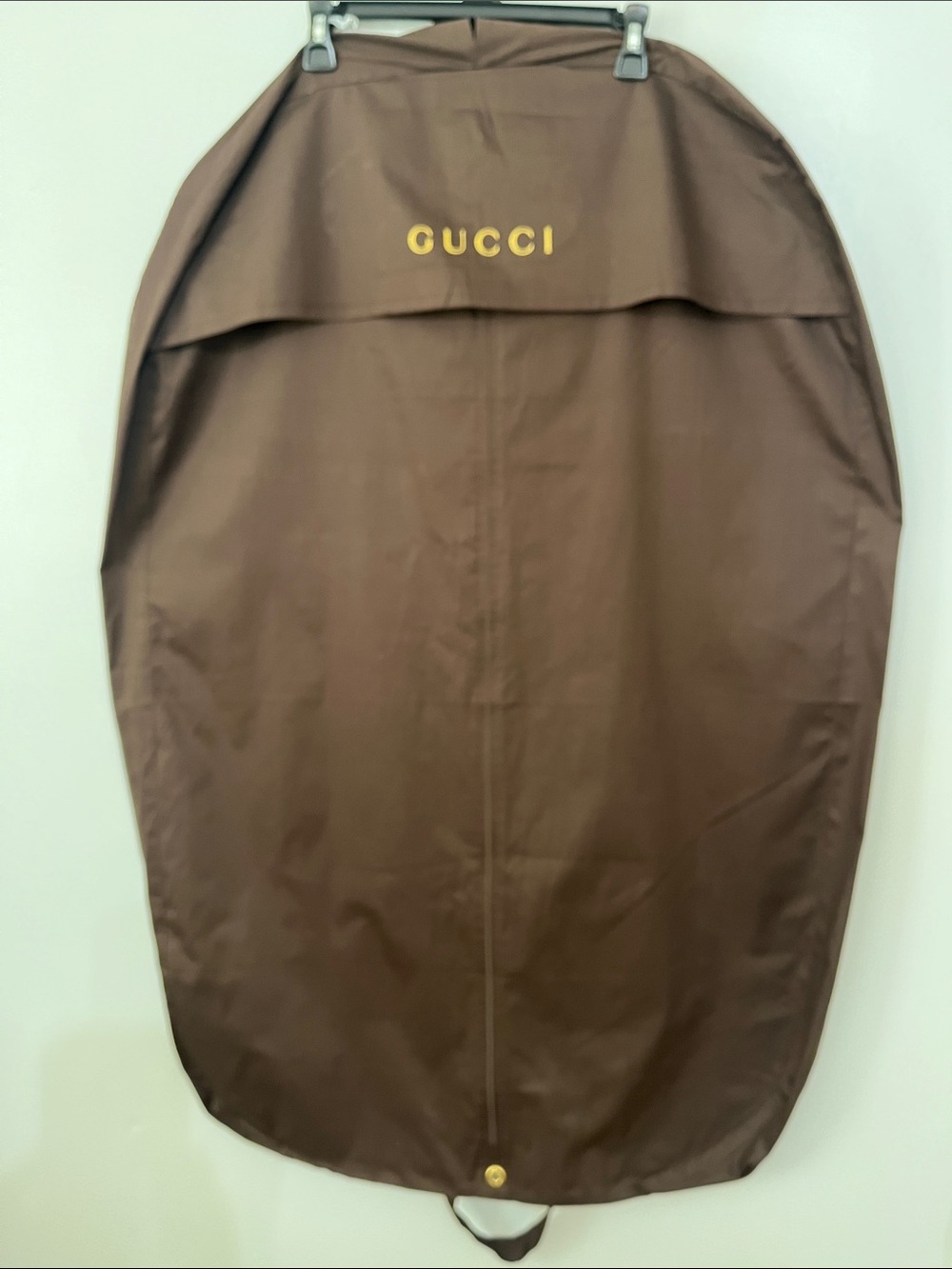 Gucci Brown Garment Cover with Gold Logo